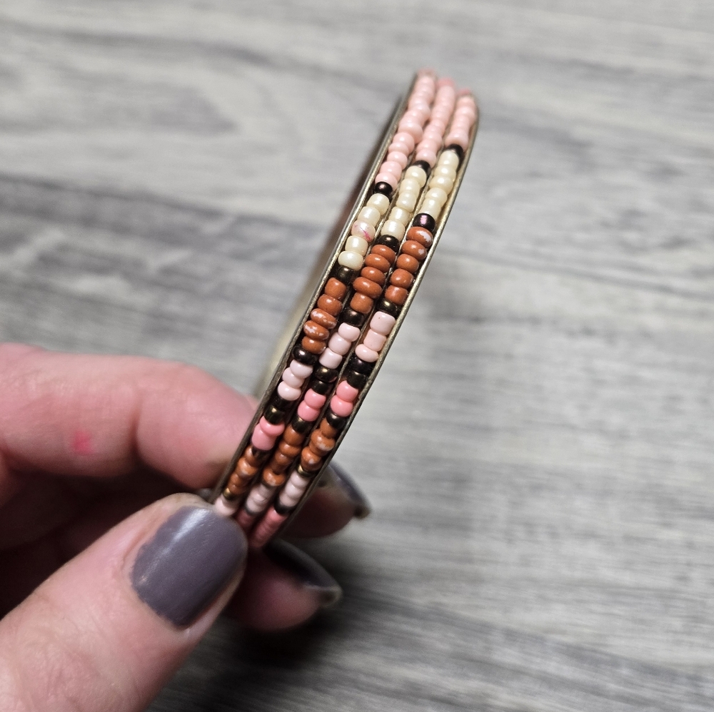 NWOT Tags Boho Beaded Bangle Bracelet